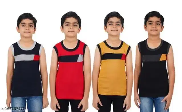Innerwear for Boys, Pack of 4 (Multicolor, 3-4 Years)