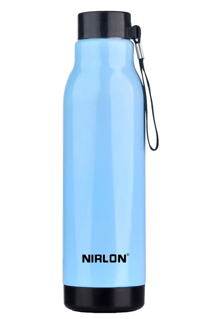 Nirlon PU Insulated Stainless Steel Water Bottles, Blue, 480 ml