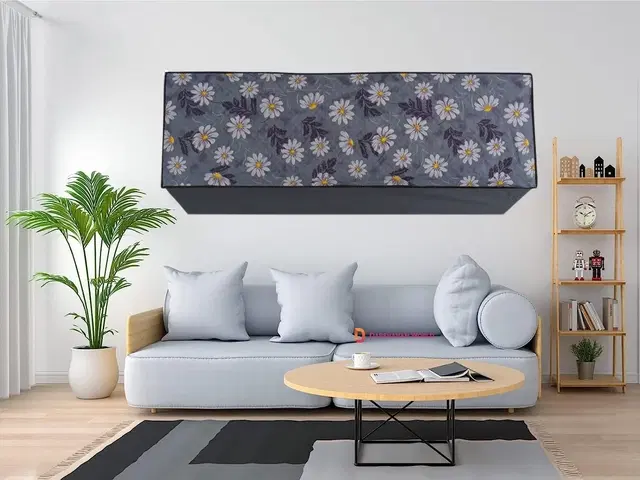 PVC Printed AC Cover, Multicolor, 1.5 Ton