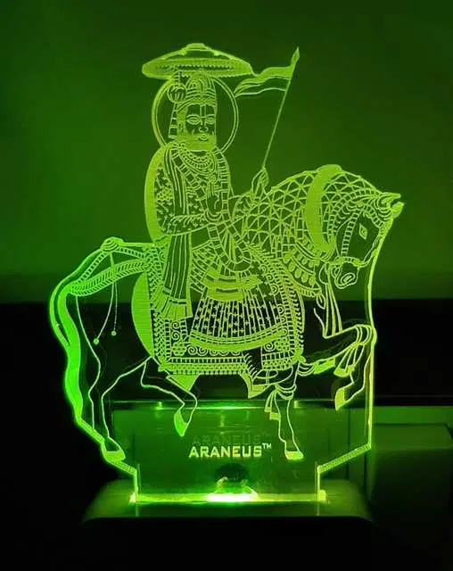 Unicept Ramapir 3D Illusion LED 7 Color Changing Night Lamp, Multicolor, NE-44