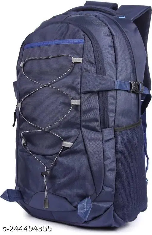 Polyester Backpack for Men & Women, Blue