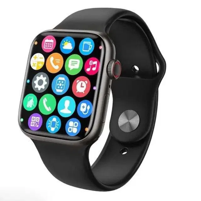 i8 Pro Max Curved Display Android Smartwatch for Men & Women, Black