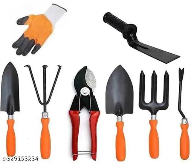 Gardening Tools Set, Multicolor, Set of 8