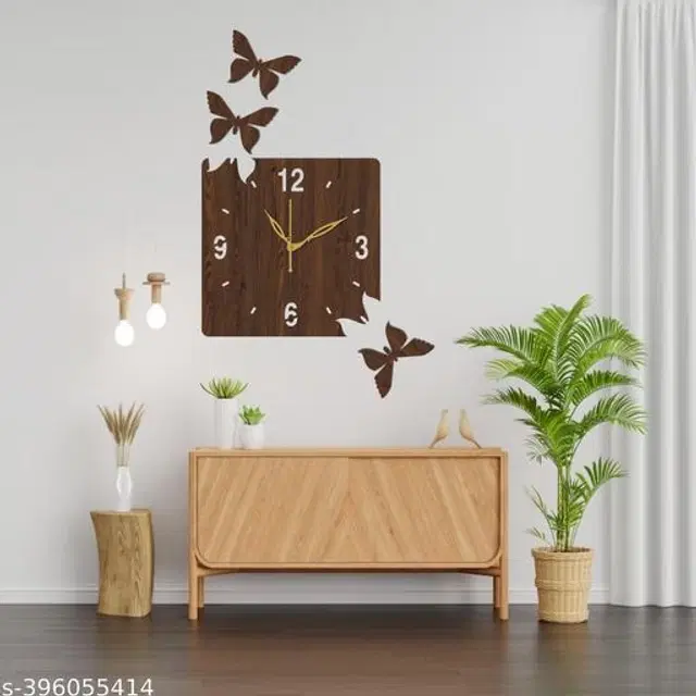 Wooden Wall Clock, Brown