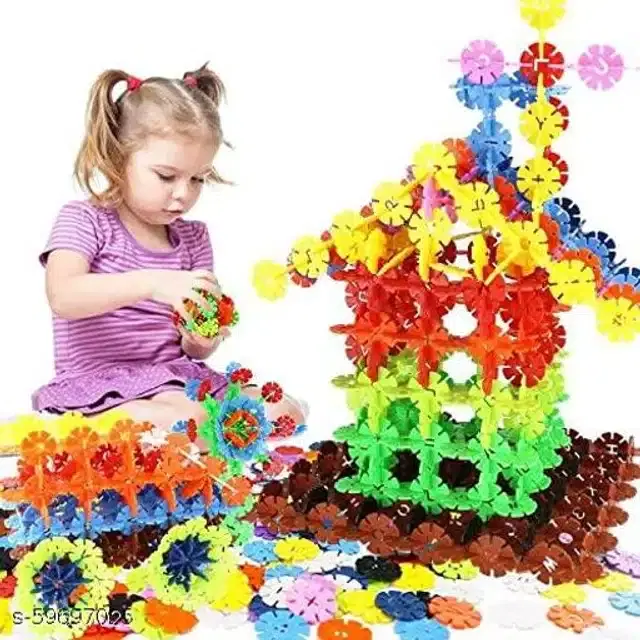 Plastic Kids Building Toys, Multicolor, Set of 1