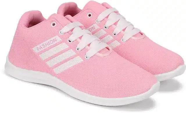 Women's Running Sports Shoes (Pink, 8) (S-515)