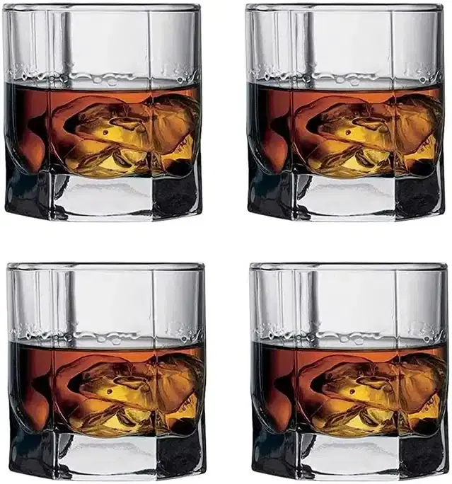 Liquor cum Cocktail Glasses, Transparent, 150 ml, Pack of 4