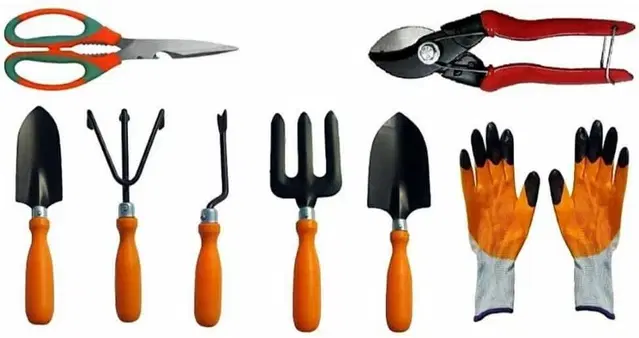 Gardening Tools Set, Multicolor, Set of 8