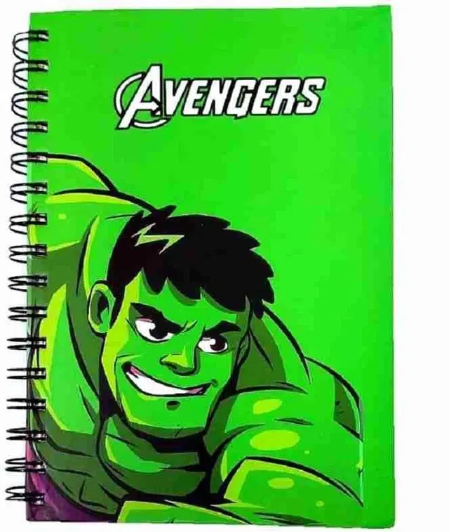 Printed Ruled Spiral Notebook, Multicolor