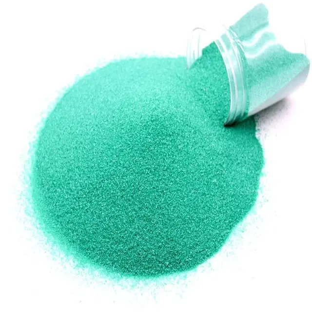 Bright Bloom Rangoli Powder for Diwali Floor Decoration, Sea Green, 100 g