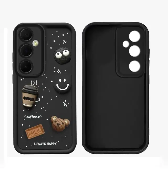 Silicone Mobile Back Cover for Samsung Galaxy A35 5G, Black