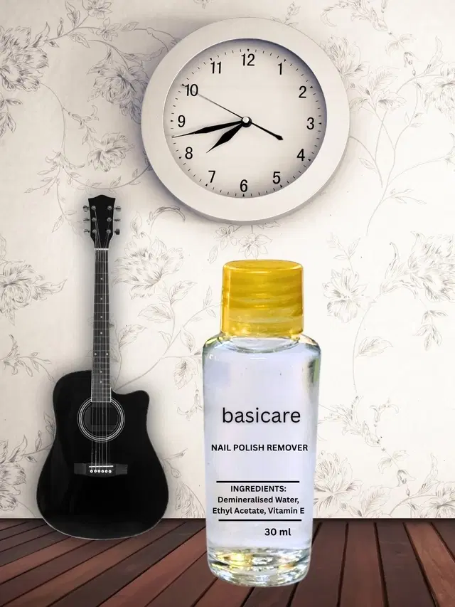Basicare Nail polish remover 30ml Acetone free