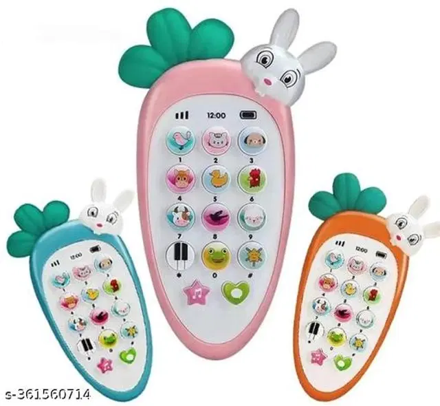 Rabbit Musical Mobile Phone Toy for Kids, Assorted, Pack of 1