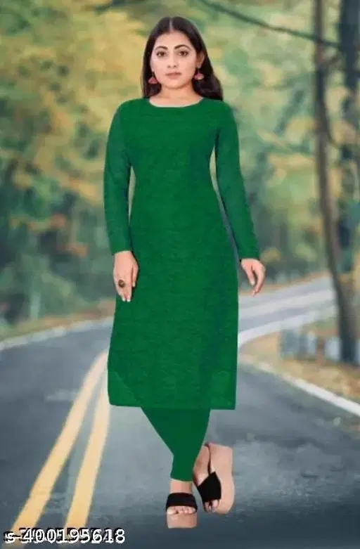 Net Kurti for Women,  Green  (S)