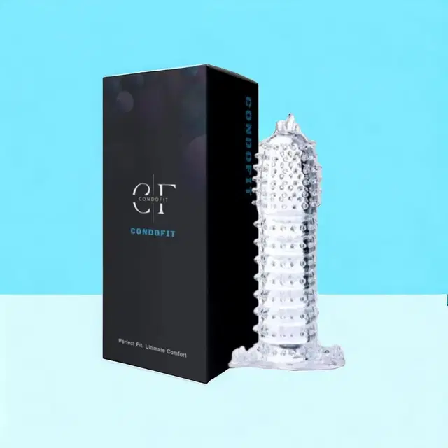 Crystal Dotted Reusable Condom for Men, Transparent, Pack of 1