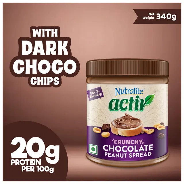 Nutralite Activ Peanut Butter Chocolate Crunchy 340 g