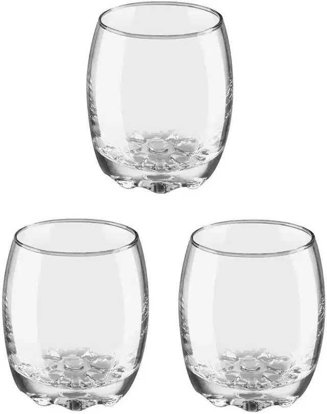 Liquor cum Cocktail Glasses, Transparent, 270 ml, Pack of 3