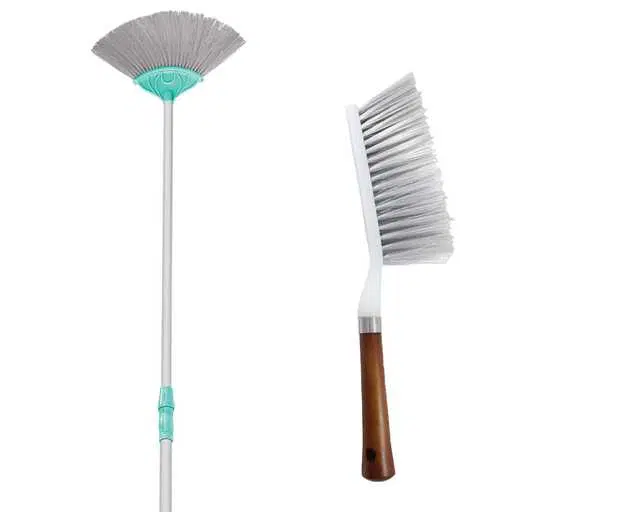 Custocustomized Hunt Mor Ceiling Jala Cleaning Plastic Mor Jala Cobweb & Dust With Sheru Duster With Car Sponge, 2 Pc, A-11