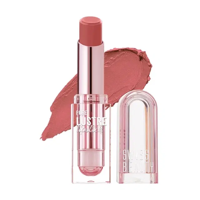 Swiss Beauty Pure Lustre Lipstick, Shade- It's Bare, 3.8 g