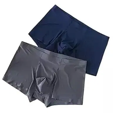 Lycra Solid Trunks for Men, Assorted, Pack of 2 (M)