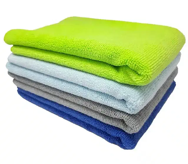 Wet and Dry Cleaning Cloth, Pack of 4, Multicolor, 16x16 inches