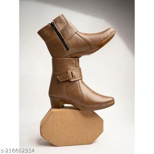 Shoetopia Girls Boots - Brown (12-13 Years)