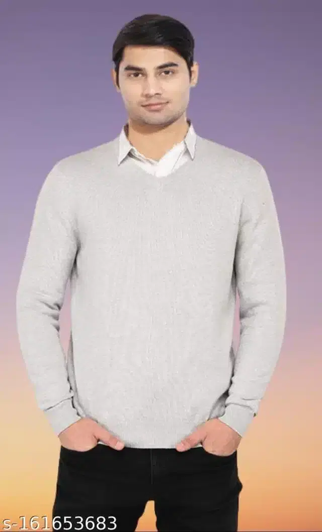 Sweater for Men (Grey, M)
