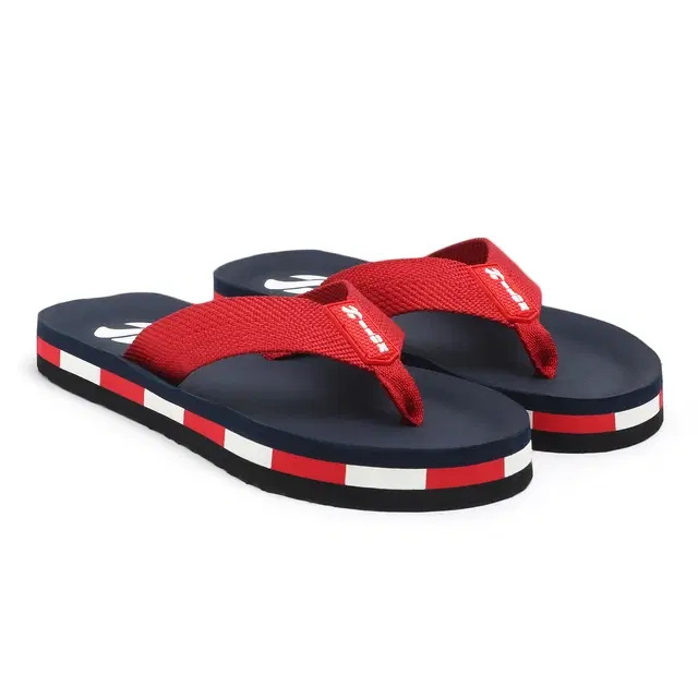 Solid Flip-flops for Men (Navy Blue, 6)