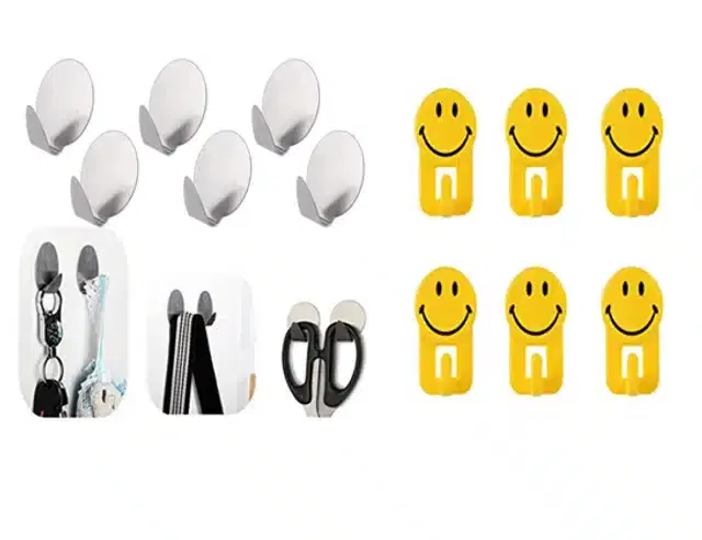 Wall Hook, Set of 12, Multicolor