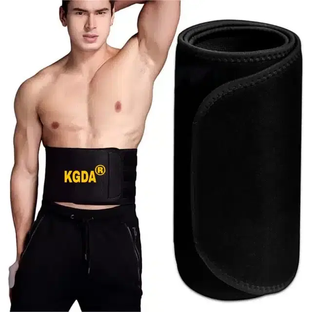 Tummy Fat Loss Belt for Men & Women, Black