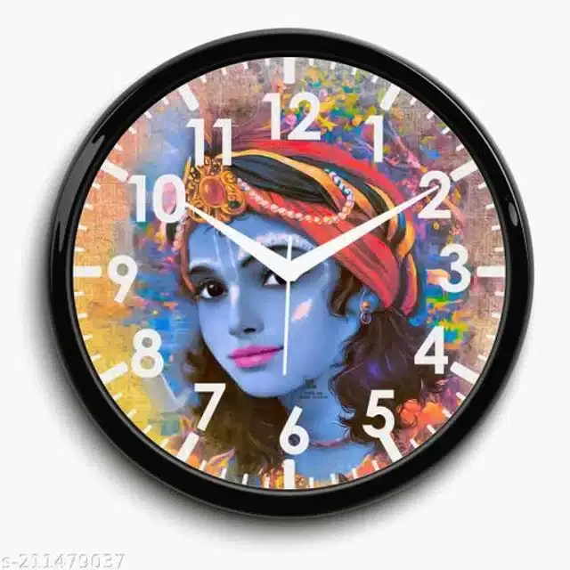 Designer Analog Wall Clock, Multicolor
