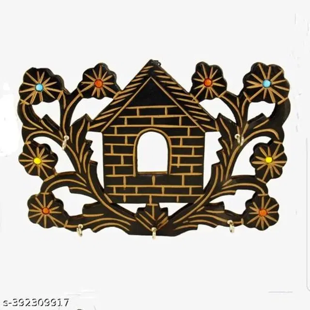 Wooden Key Holder, Brown