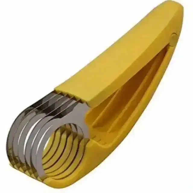 Pallavi Trading Stainless Steel Sausage Banana Slicer Fruit Strawberry Cucumber Cutter Slicer Handy Slicer