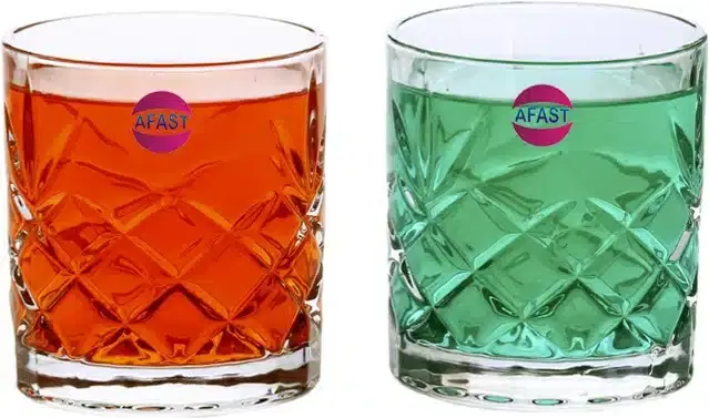 Fancy Water & Wine Glass, 200 ml, Pack of 2