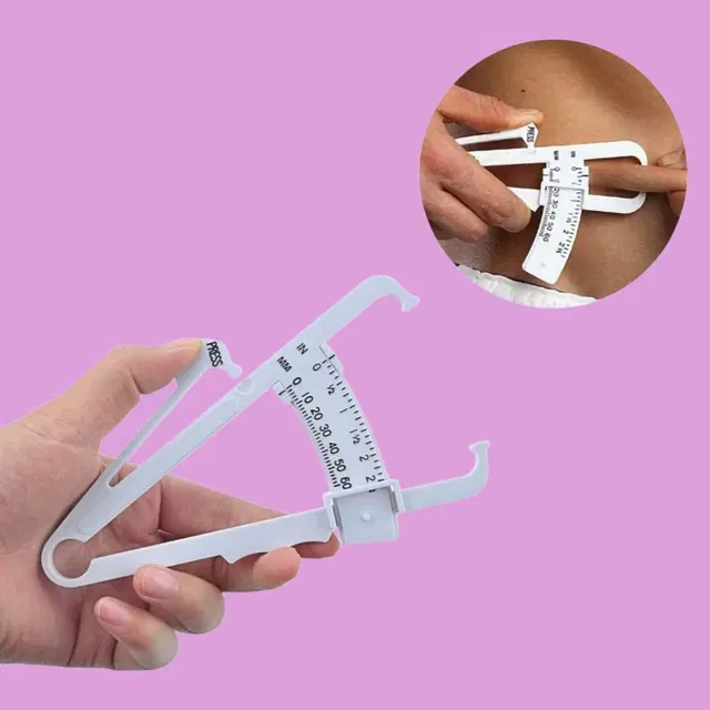 Lightweight Eco-Friendly Body Fat Measuring Caliper, Multicolor, Pack of 1