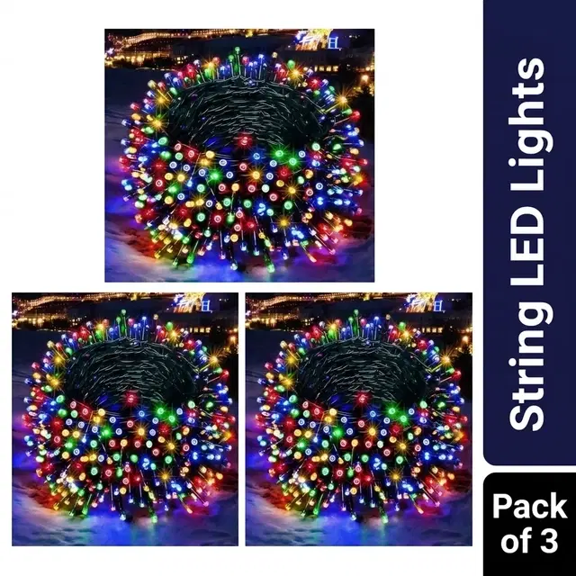 String LED Light - Multicolor LED, Multicolor LED & Multicolor LED (Combo Pack of 3)