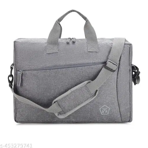 Canvas Laptop Bag for Men, Grey