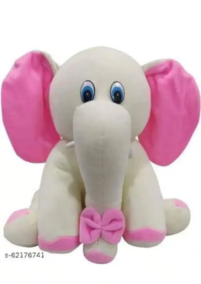 Stuffed Elephant Toys for Kids, White