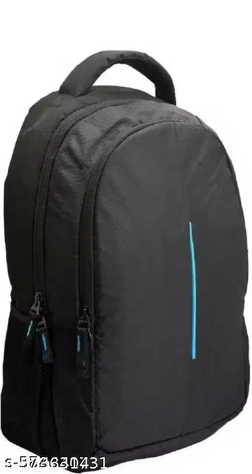 Polyester Backpack for Men & Women, Black