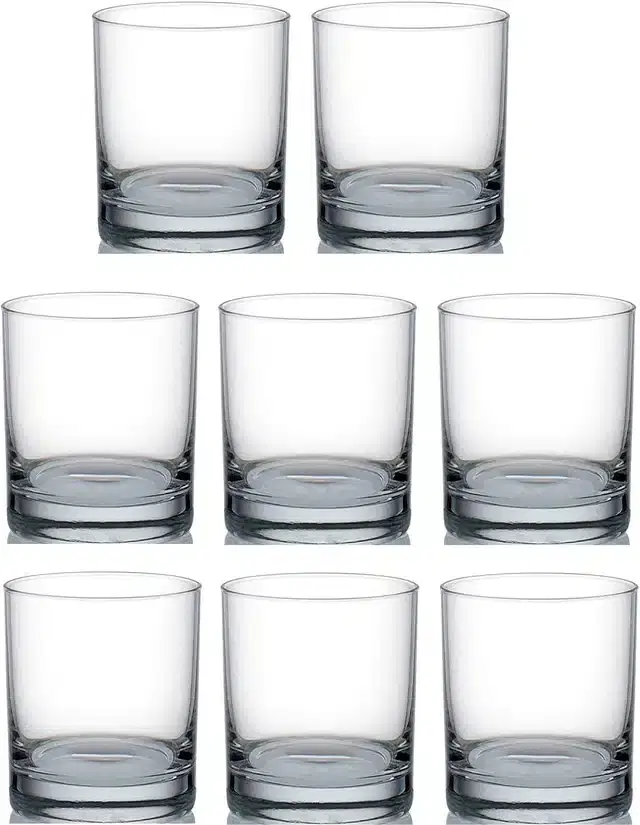 Liquor cum Cocktail Glasses, Transparent, 280 ml, Pack of 8