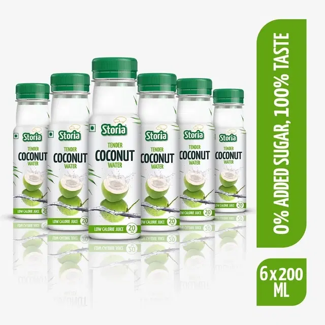 Storia Coconut Water 200 ml (Pack Of 6)