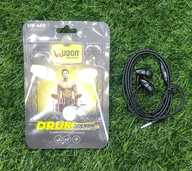 Ubon Ub-450 Champ Drum Series Champ Wired Earphone, Black