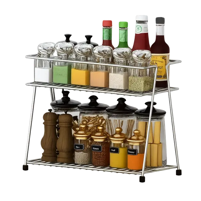 Stainless Steel Spice Rack (Silver)