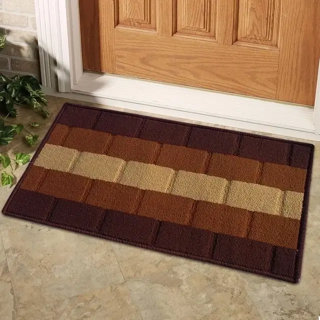 Status PP Anti Slip Doormat 38x58cm Brown