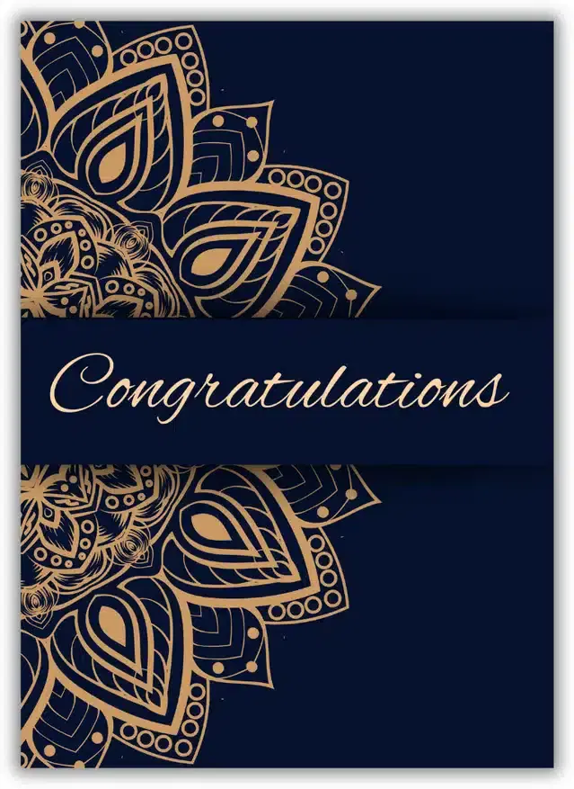 Congrats Wishes Greeting Cards, Multicolor