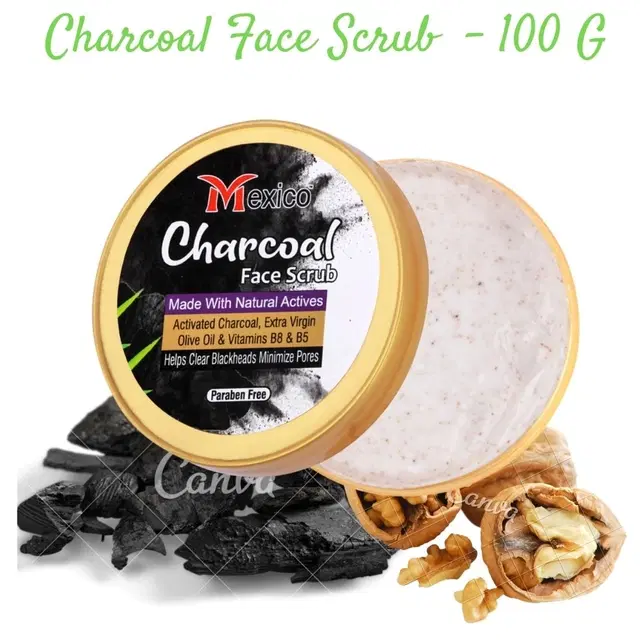 Maxico Herbs Charcoal Scrub (100 g)
