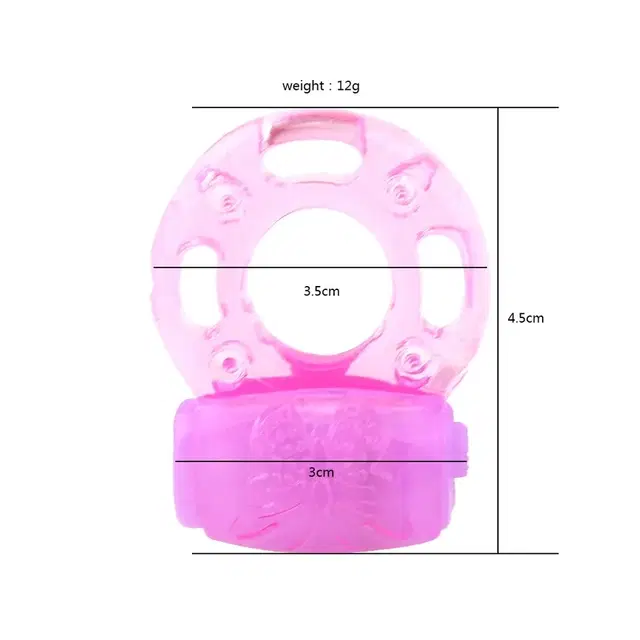 Penis Vibrator Ring for Men, Pink