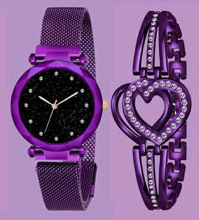 Analog Watch For Womens (Purple) (WS-288)