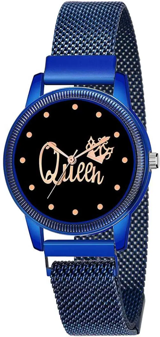 Metal Strap Analog Watch for Women & Girls (Multicolor)