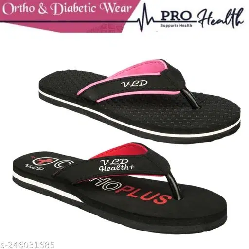 Flipflop for Women, Black, Pack of 2 (6)